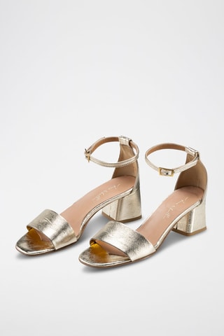 Sandales à talons en cuir Fioramana - Anna Morellini - Doré