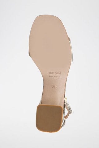 Sandales à talons en cuir Fioramana - Anna Morellini - Doré