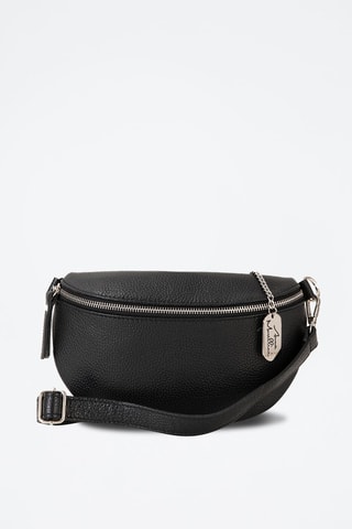 Sac banane en cuir Berenice - Noir