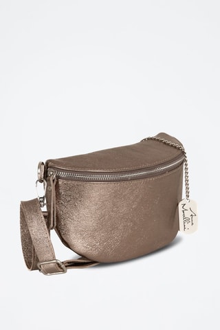 Sac banane en cuir Berenice - Taupe