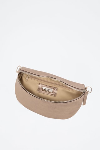 Sac banane en cuir Berenice - Taupe