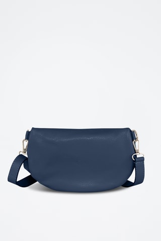 Sac banane en cuir Berenice - Bleu marine