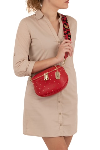 Sac banane en cuir Domenica - Bordeaux