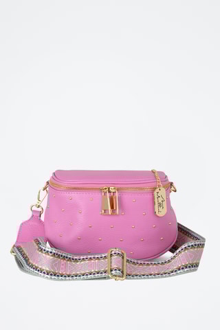 Sac banane en cuir Domenica - Rose