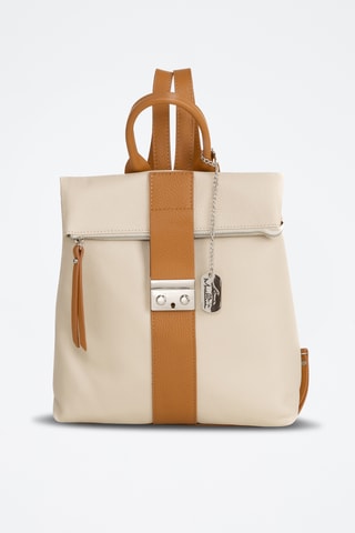 Sac à dos en cuir Azalea - Beige