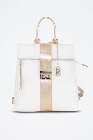 Sac à dos en cuir Azalea - Blanc
