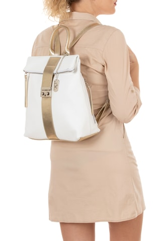 Sac à dos en cuir Azalea - Blanc
