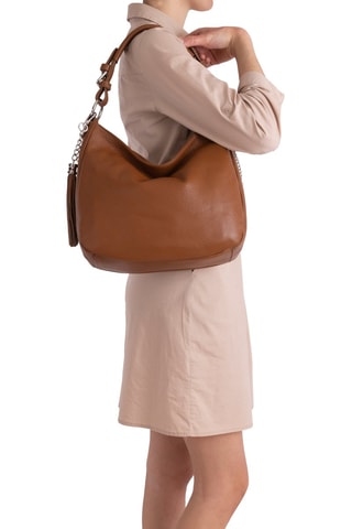 Sacs porté-épaule en cuir Florella - Marron