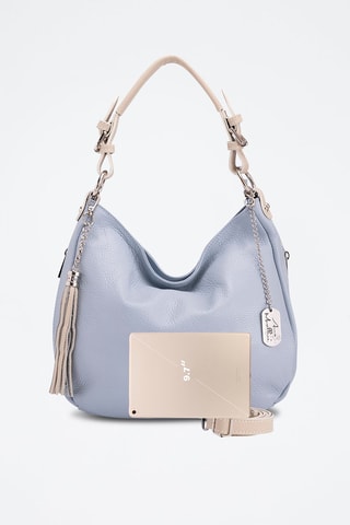 Sacs porté-épaule en cuir Florella - Bleu