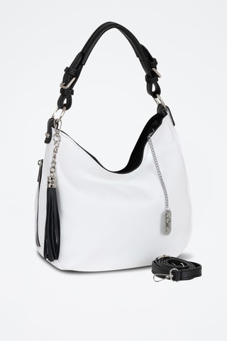 Sacs porté-épaule en cuir Florella - Blanc