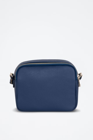 Sac bandoulière en cuir Aldina - Bleu