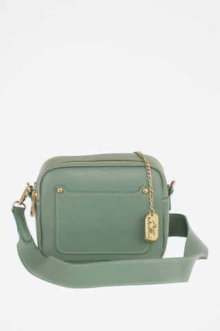 Sac bandoulière en cuir Aldina - Vert