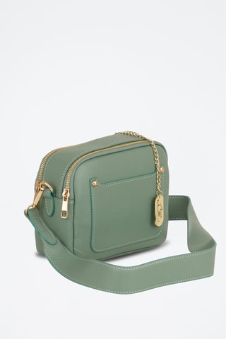 Sac bandoulière en cuir Aldina - Vert