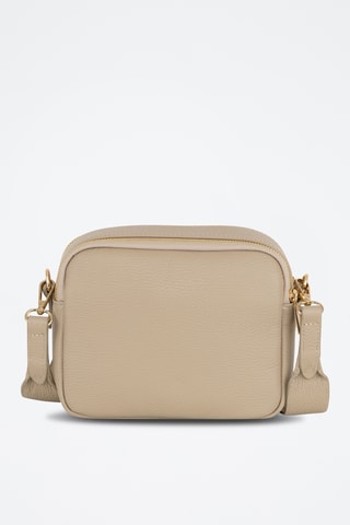 Sac bandoulière en cuir Aldina - Beige