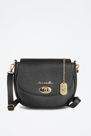 Sac bandoulière en cuir Iseppa - Noir