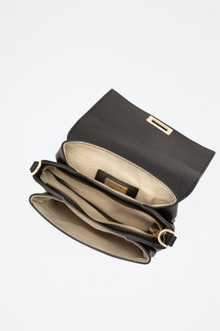 Sac bandoulière en cuir Matalia - Noir