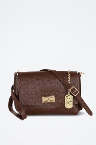 Sac bandoulière en cuir Matalia - Marron