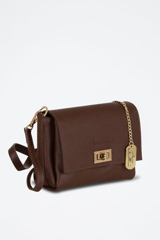 Sac bandoulière en cuir Matalia - Marron