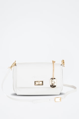 Sac bandoulière en cuir Matalia - Blanc