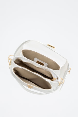 Sac bandoulière en cuir Matalia - Blanc