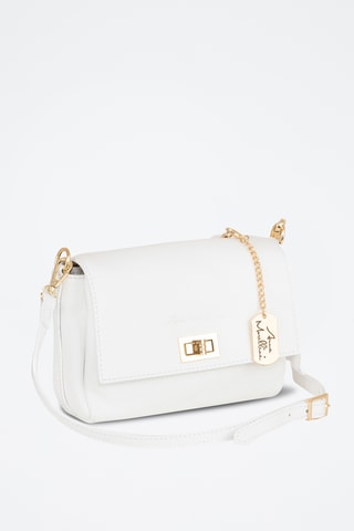 Sac bandoulière en cuir Matalia - Blanc