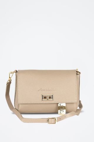 Sac bandoulière en cuir Matalia - Beige