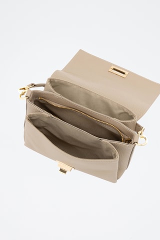 Sac bandoulière en cuir Matalia - Beige