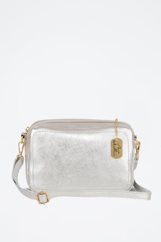 Sac bandoulière en cuir Pippa - Argenté
