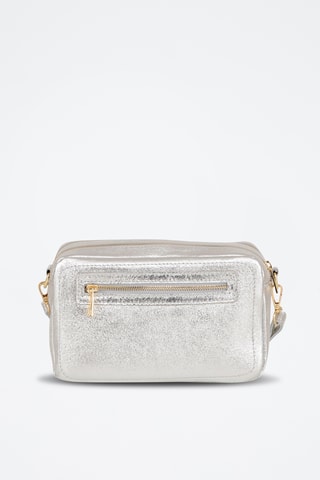 Sac bandoulière en cuir Pippa - Argenté