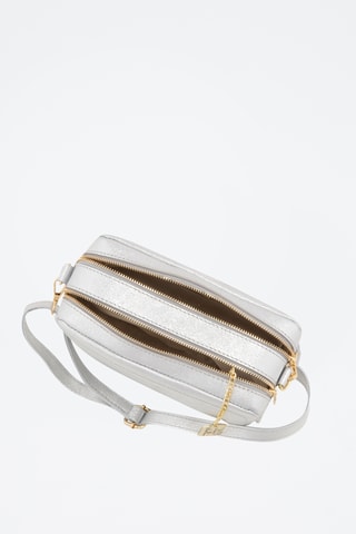 Sac bandoulière en cuir Pippa - Argenté