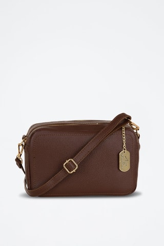 Sac bandoulière en cuir Pippa - Marron