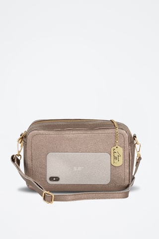 Sac bandoulière en cuir Pippa - Marron