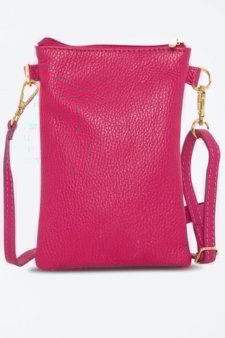 Sac bandoulière en cuir Erica - Rose