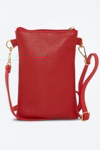 Sac bandoulière en cuir Erica - Rouge