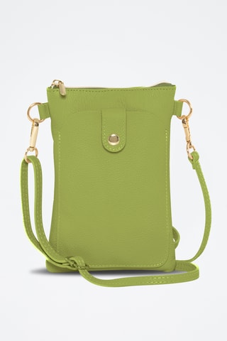 Sac bandoulière en cuir Erica - Vert