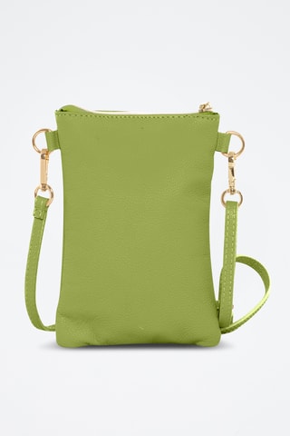 Sac bandoulière en cuir Erica - Vert