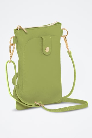 Sac bandoulière en cuir Erica - Vert