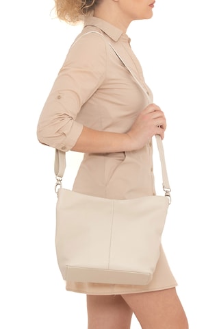Sac bandoulière en cuir Trapani - Beige