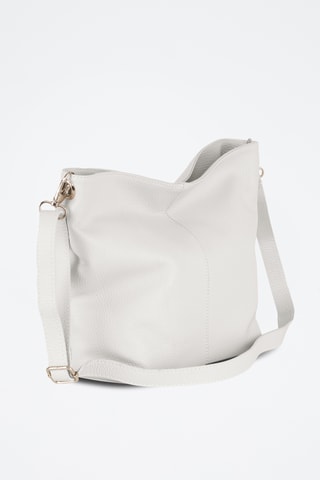 Sac bandoulière en cuir Trapani - Blanc