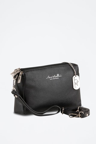 Sac bandoulière en cuir Idalia - Noir