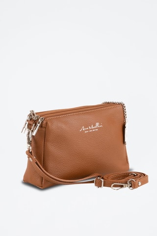 Sac bandoulière en cuir Idalia - Marron