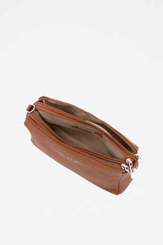 Sac bandoulière en cuir Idalia - Marron