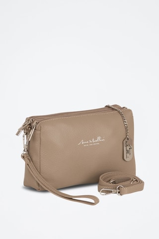 Sac bandoulière en cuir Idalia - Marron