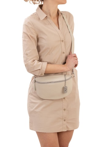 Sac banane en cuir Berenice - Beige