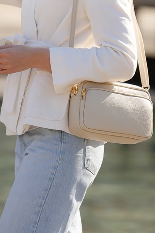 Sac bandoulière en cuir Tabita - Beige
