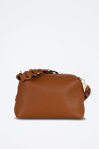 Sac bandoulière en cuir Gessica - Marron