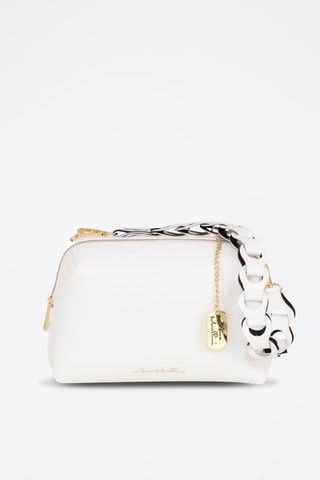 Sac bandoulière en cuir Gessica - Blanc