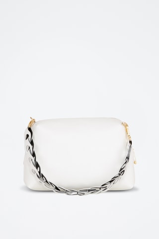 Sac bandoulière en cuir Gessica - Blanc