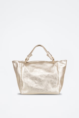 Cabas en cuir Gimignano - Argenté