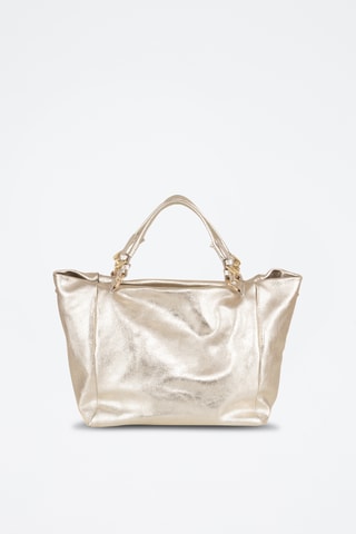 Cabas en cuir Gimignano - Argenté